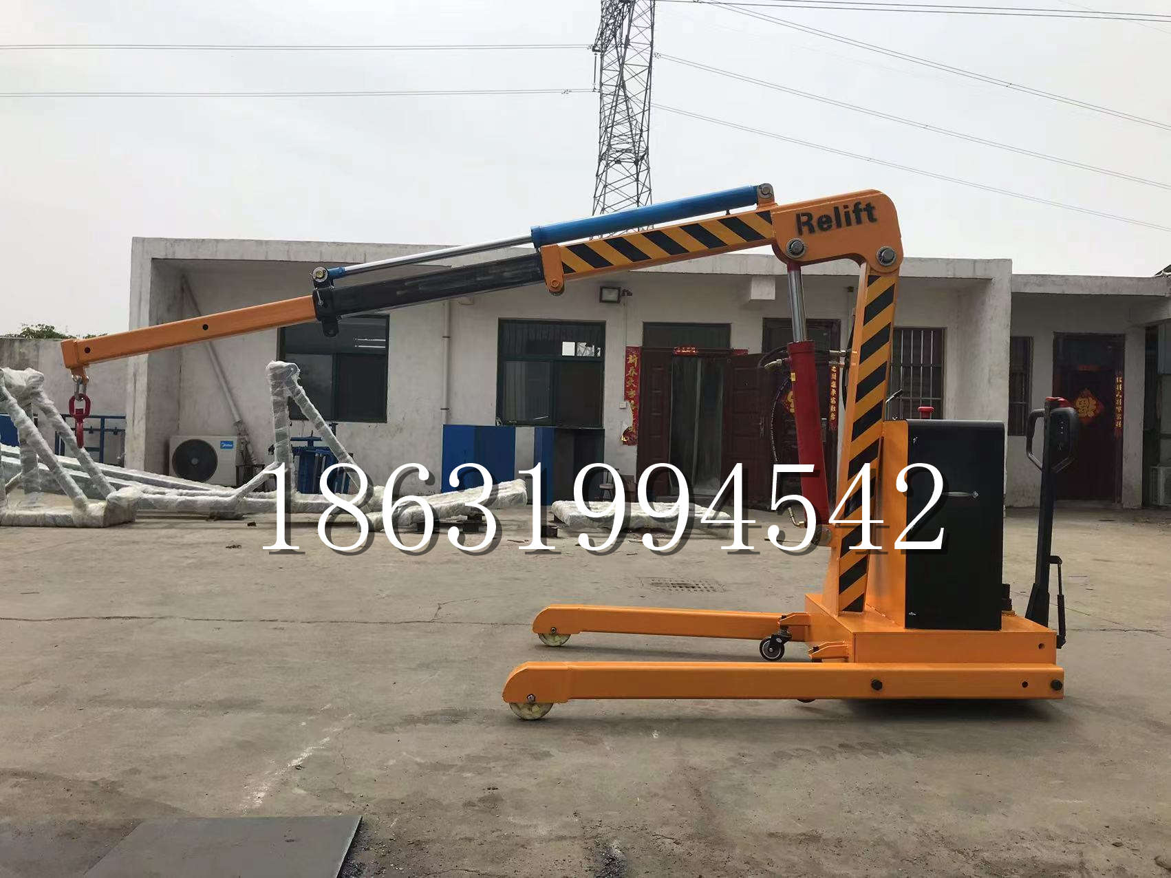 辽源市久征定做3吨三轮随车吊 农用园林绿化移树吊 平板工程用小吊机